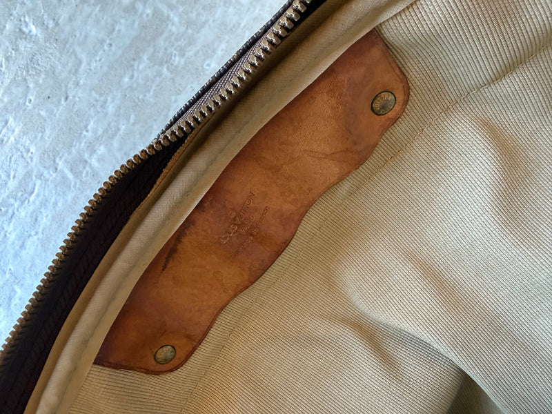 Louis Vuitton Alize – rejsetaske – brun monogram canvas taske – secondhand
