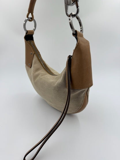 Gucci - Halfmoon Hobo - Beige Linen - Secondhand