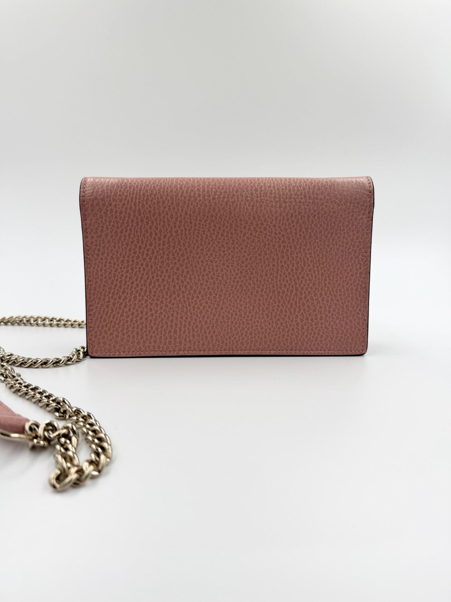 Gucci - Guccissima Icon Chain Wallet - Rosa - Secondhand