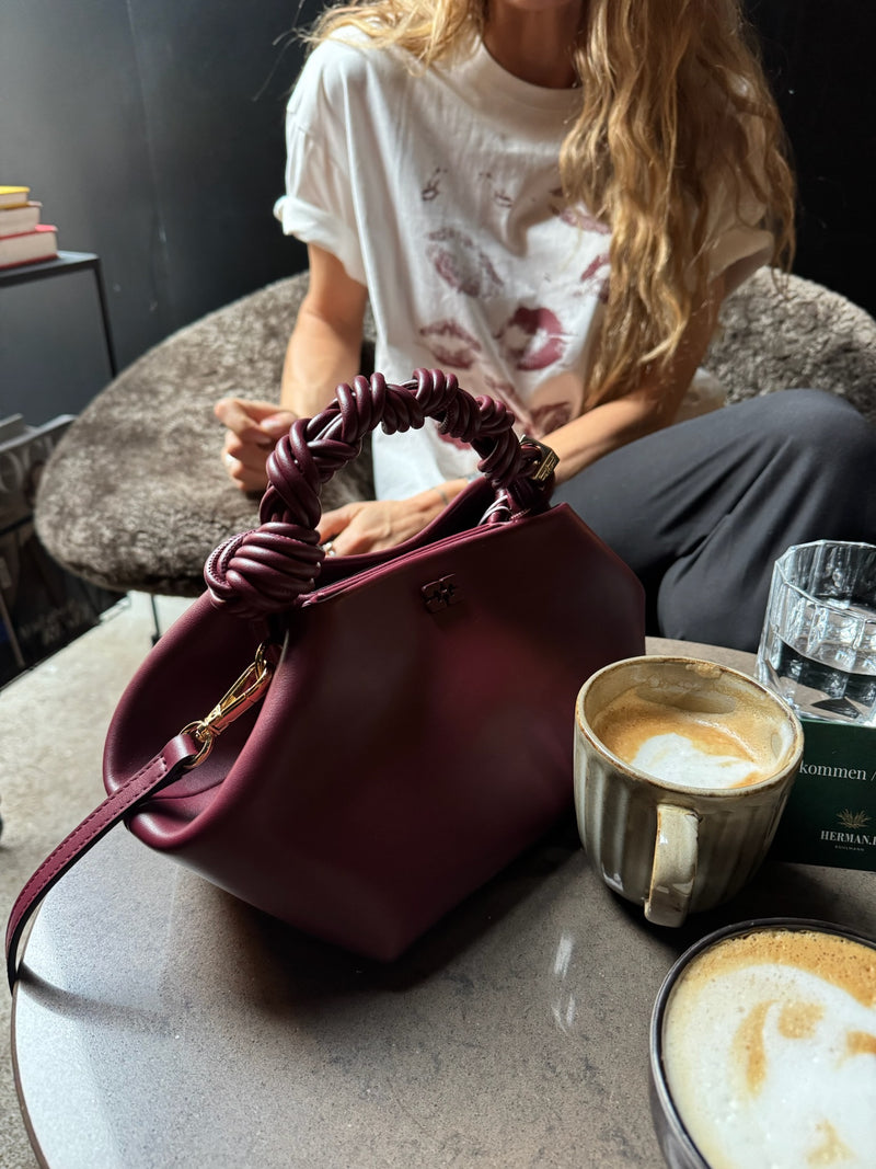 GANNI - Taske - Burgundy - Small Bou