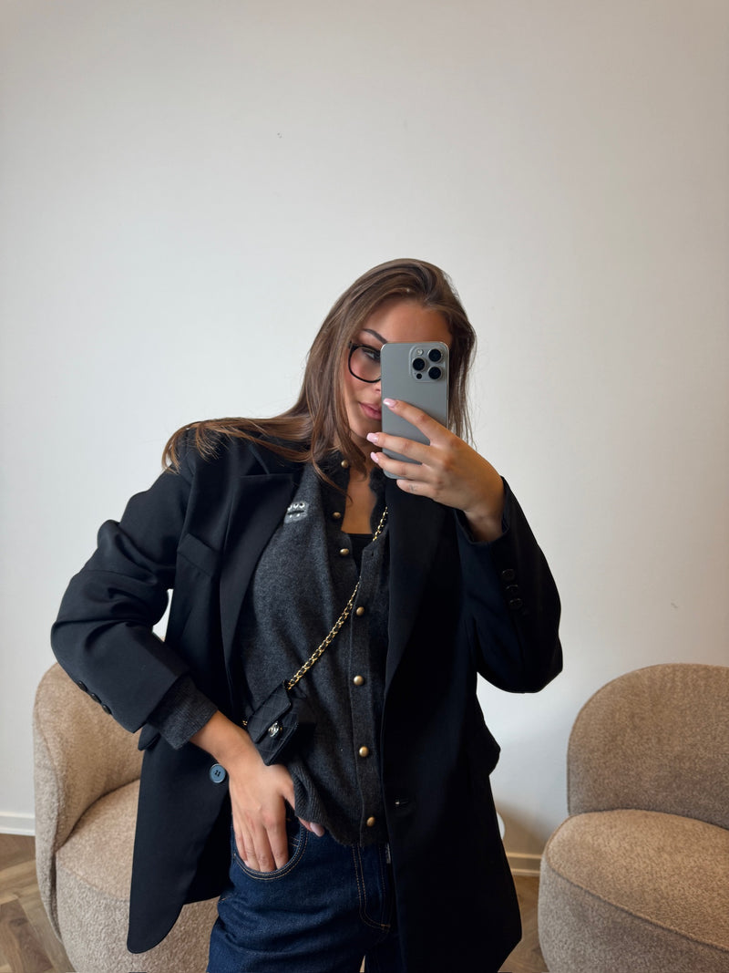 The Collection - Blazer - Black - Antonia (Bemærk preorder lev uge. 9 - str s/m og m/l er i preorder til uge 10)