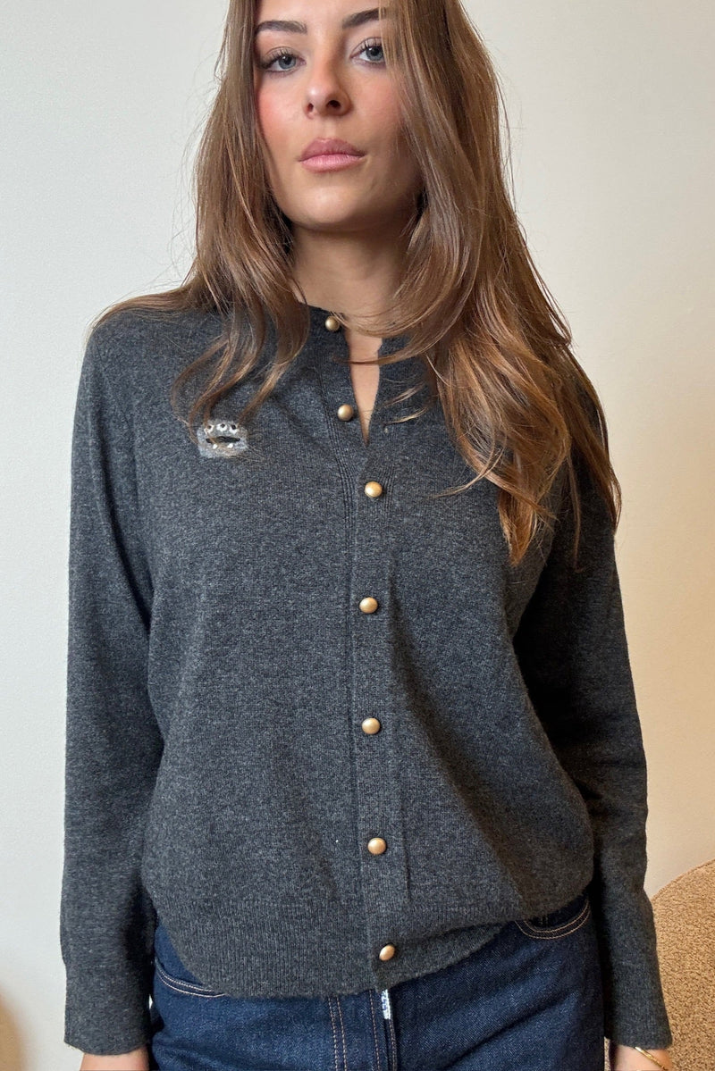 The Collection - Cashmere Cardigan - Dark Grey - Celine (Preorder uge 9/10)