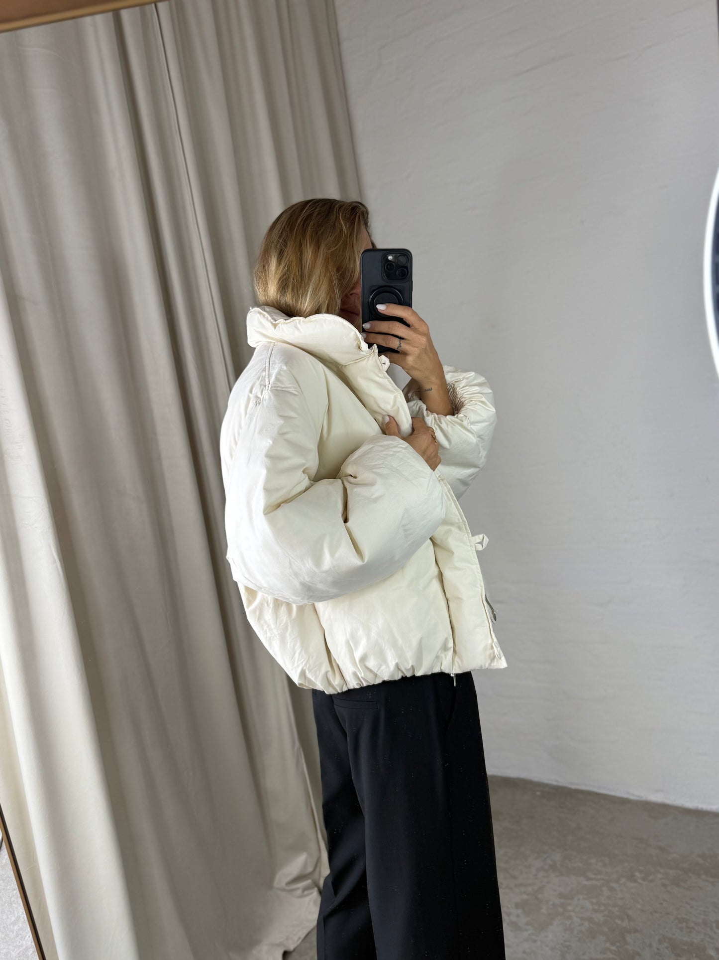 The Collection - Puffer Jakke - Off White - Gia