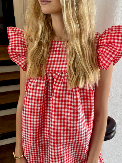 GANNI - Kjole - Red Alert - Taffeta W0844