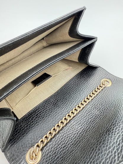 Gucci - Taske - Sort - GG Interlocking Shoulder Bag - Secondhand