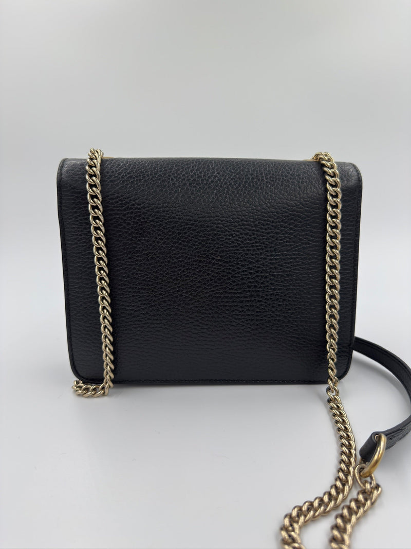 Gucci - Taske - Sort - GG Interlocking Shoulder Bag - Secondhand
