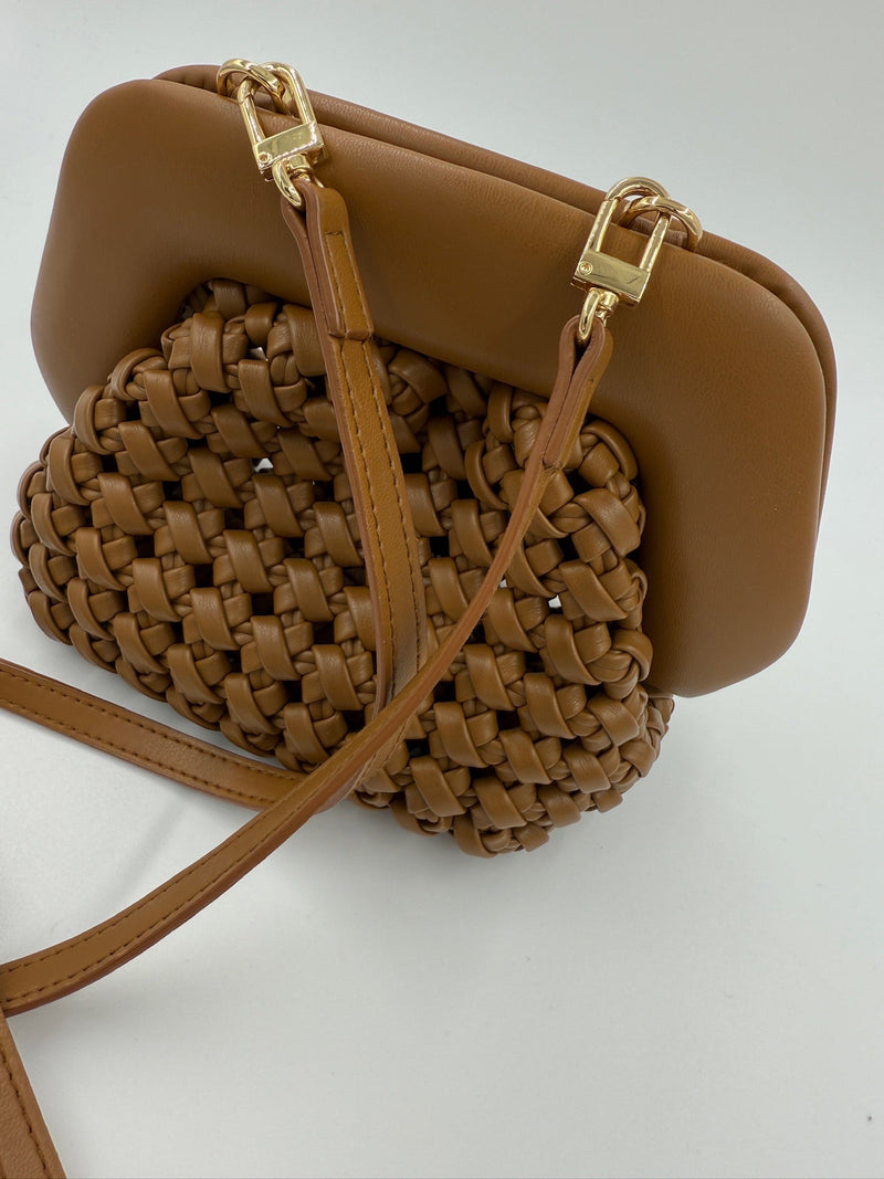 Themoirè - Taske - Camel - Gea Knots Clutch - Secondhand