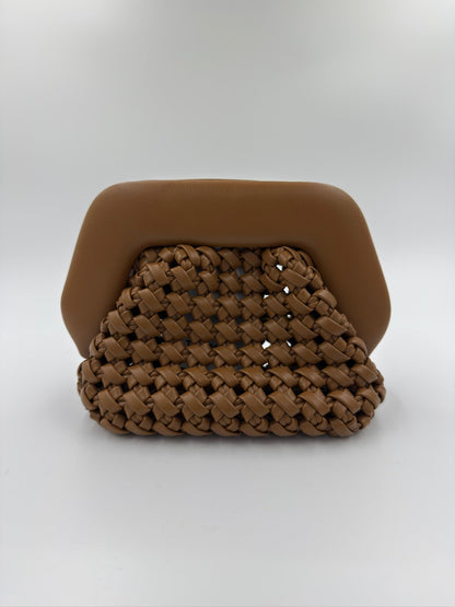 Themoirè - Taske - Camel - Gea Knots Clutch - Secondhand