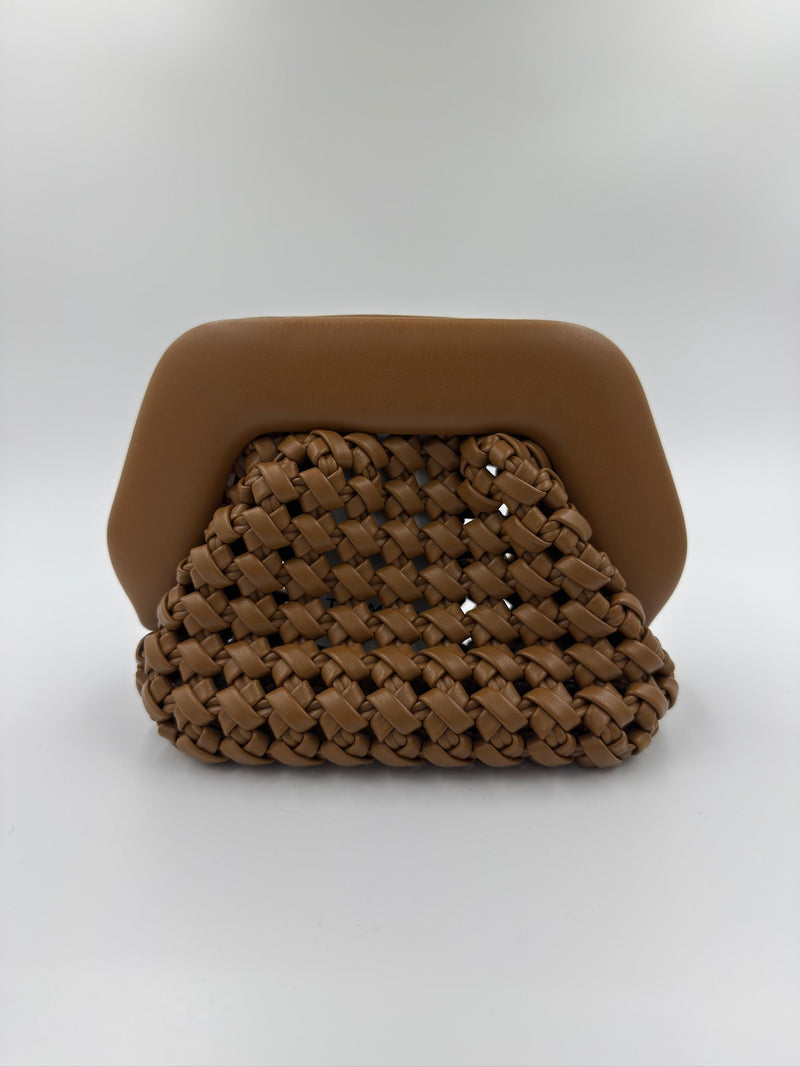 Themoirè - Taske - Camel - Gea Knots Clutch - Secondhand