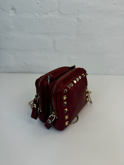 Valentino - Garavani Rockstuds - Rød - Crossbody - Secondhand - Stilkompagniet.dk