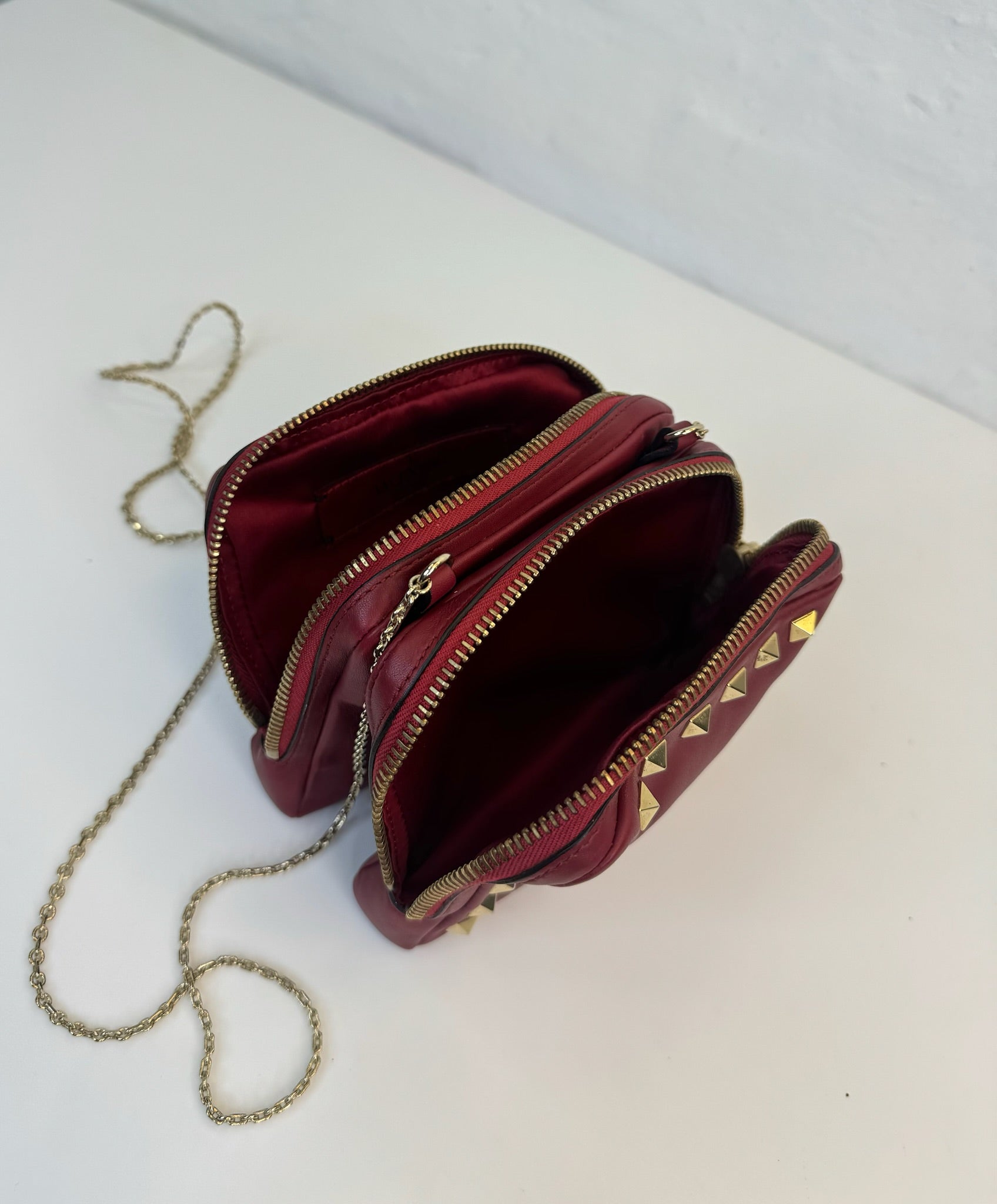 Valentino - Garavani Rockstuds - Rød - Crossbody - Secondhand - Stilkompagniet.dk