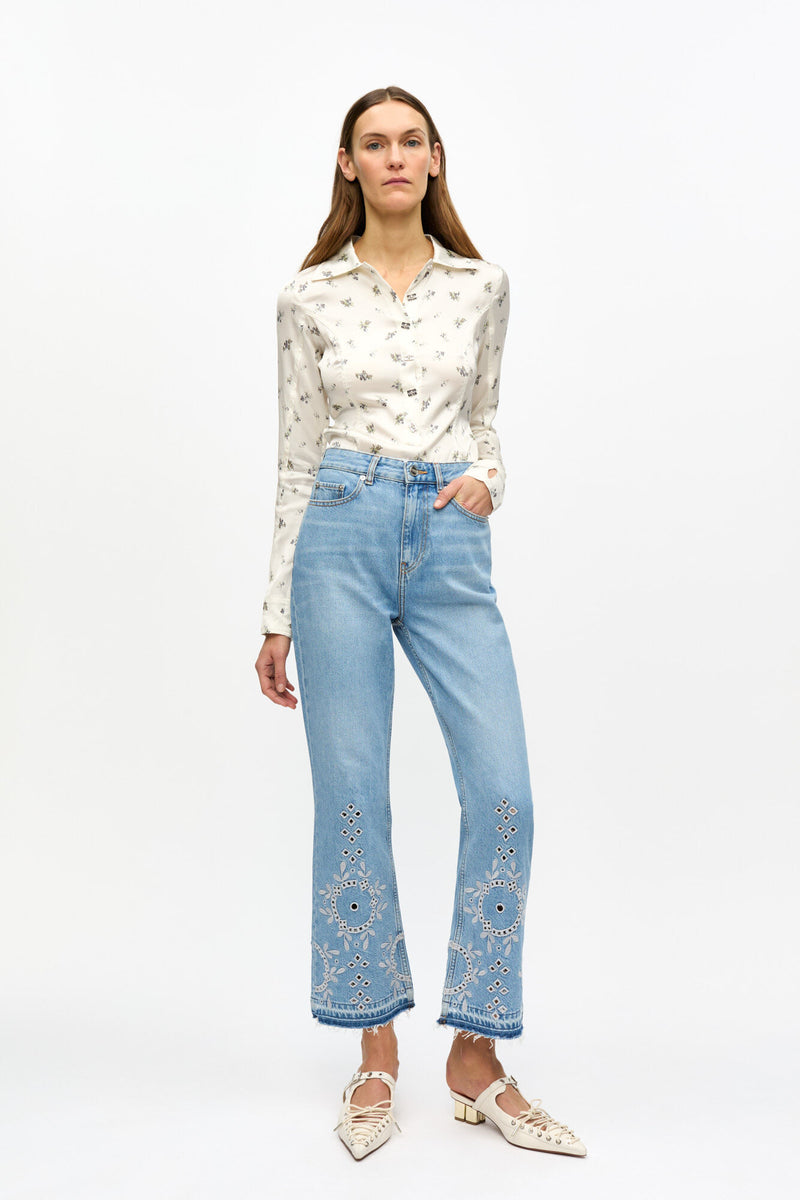 Ganni - Jeans - Denim broderi anglaise - Betzy