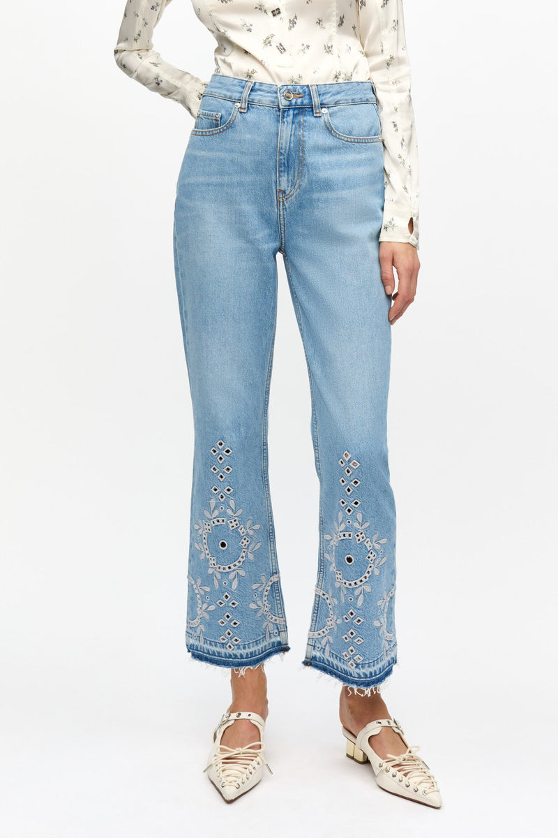 Ganni - Jeans - Denim broderi anglaise - Betzy