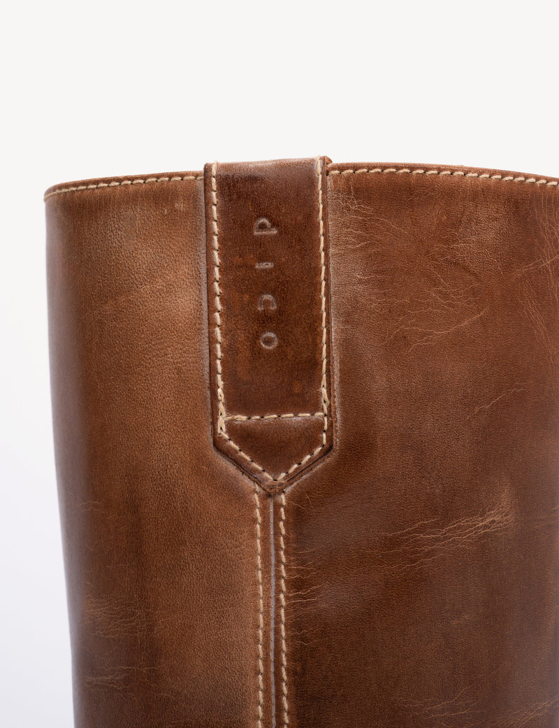 Dico - Skind Støvle - Cognac - Julia Gaucho (Bemærk preorder)