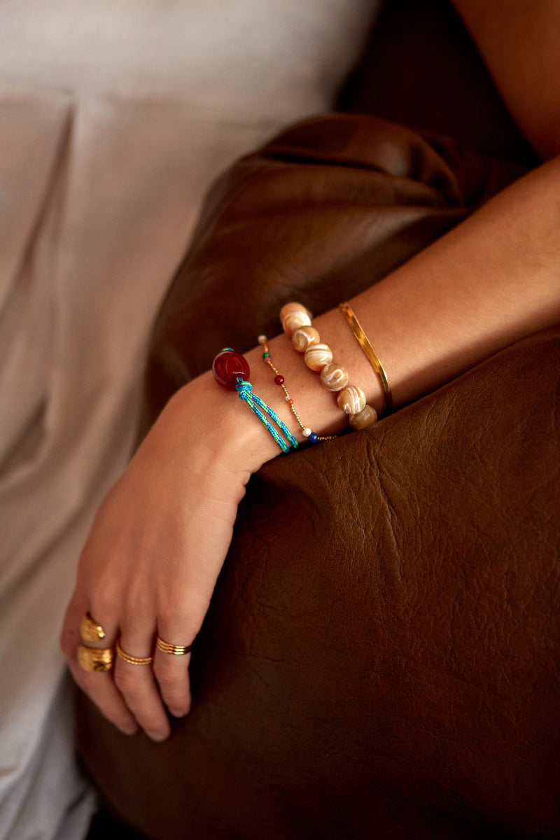 Anni Lu - Armbånd - Cream - Jetset Gems Bracelet