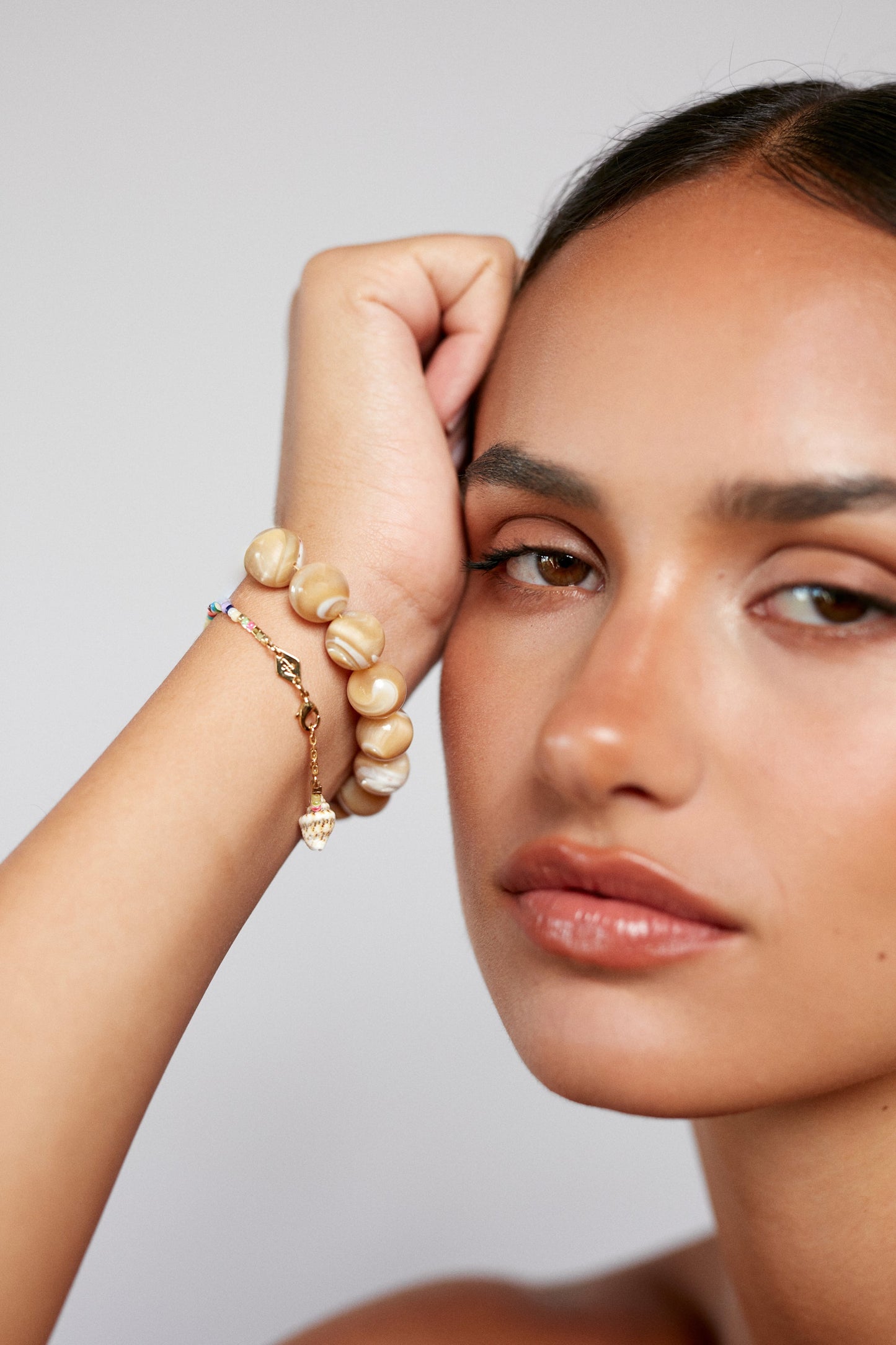 Anni Lu - Armbånd - Cream - Jetset Gems Bracelet