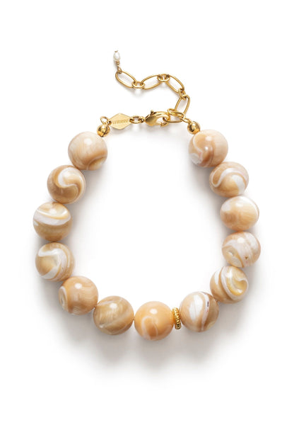 Anni Lu - Armbånd - Cream - Jetset Gems Bracelet