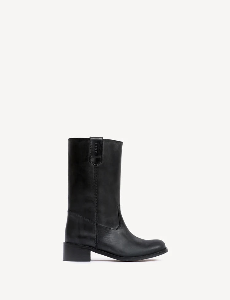 Dico - Skind Støvle - Black - Julia Gaucho