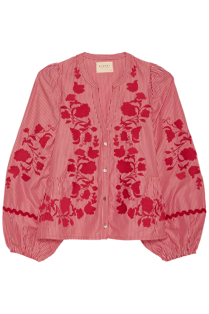 Sissel Edelbo - Skjorte -  Rød - Juliane