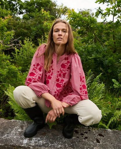 Sissel Edelbo - Skjorte -  Rød - Juliane