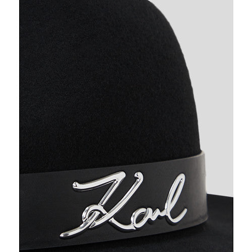 Karl Lagerfeld - Hat - Sort - Signature fedora