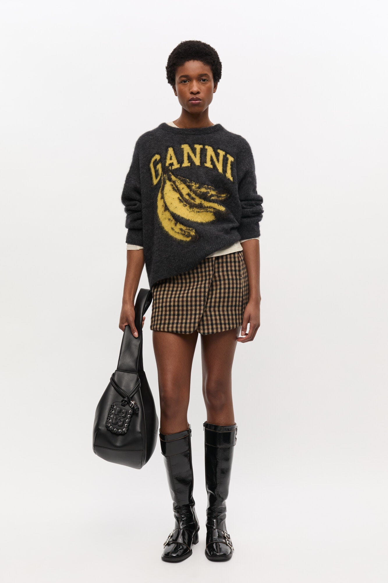 Ganni - Strik - Phantom - Banana Graphic