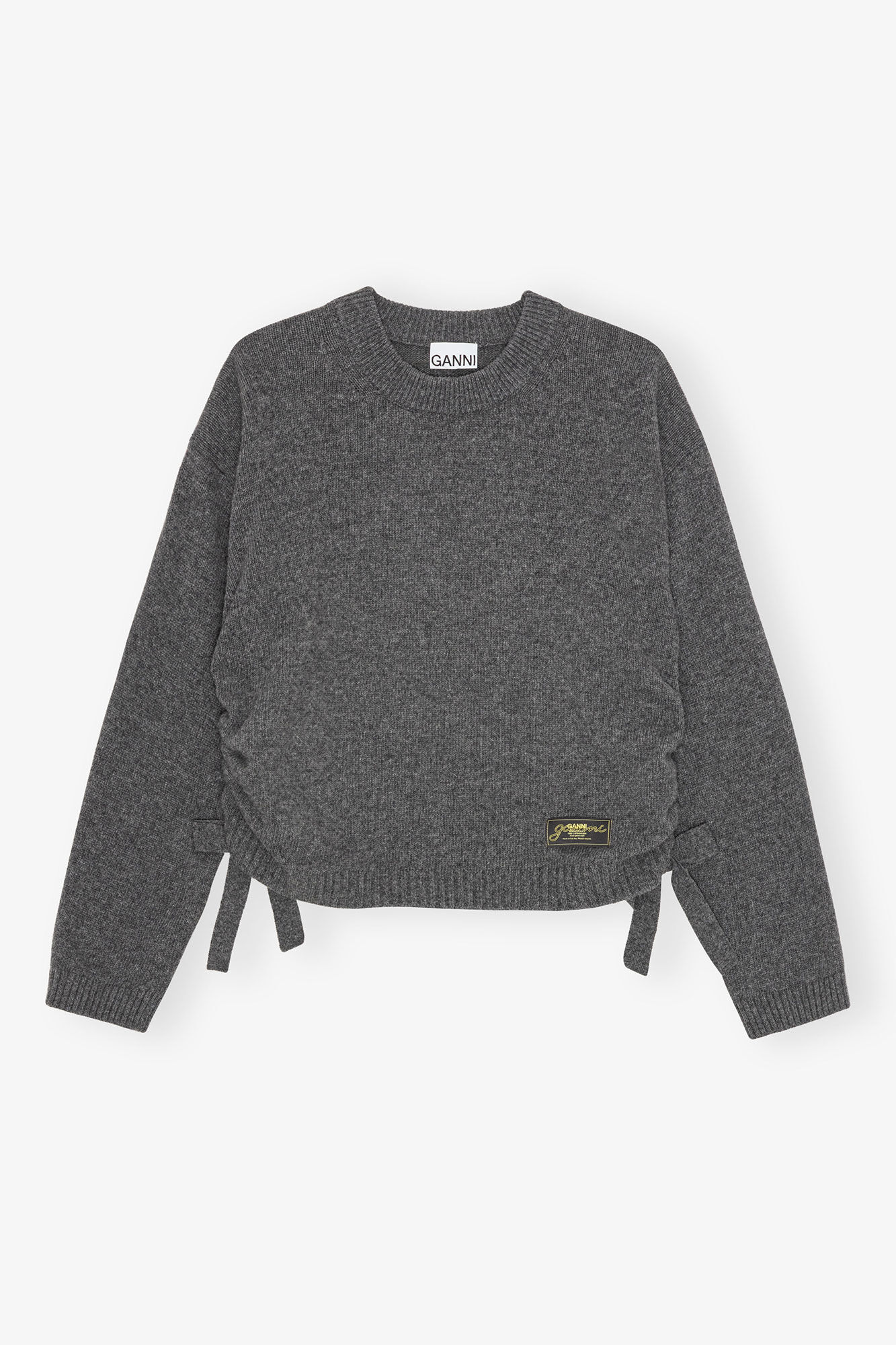 Ganni - Sweater - Grå - Future oversized Strik
