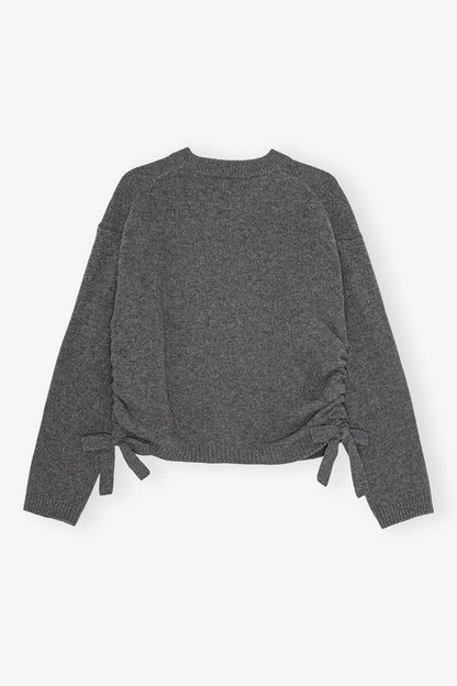 Ganni - Sweater - Grå - Future oversized Strik