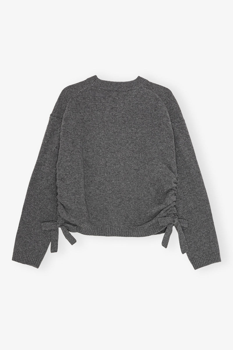 Ganni - Sweater - Grå - Future oversized Strik