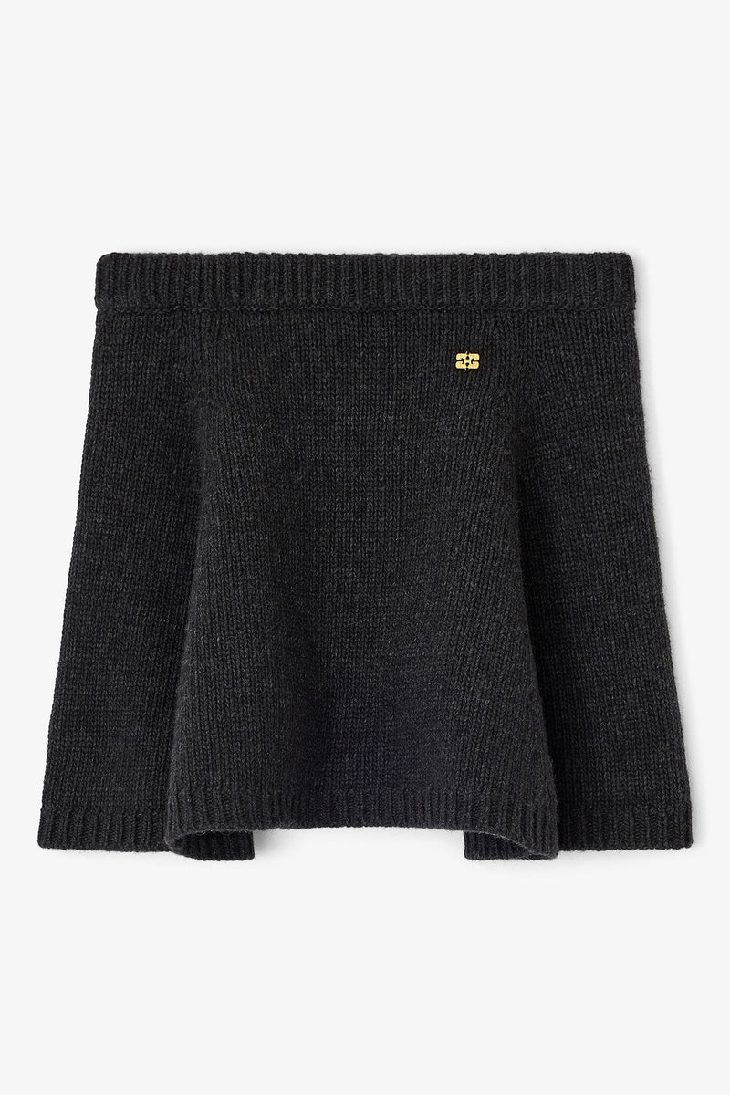 Ganni - Nederdel - Phanthom - Chunky Wool Skirt - K2582