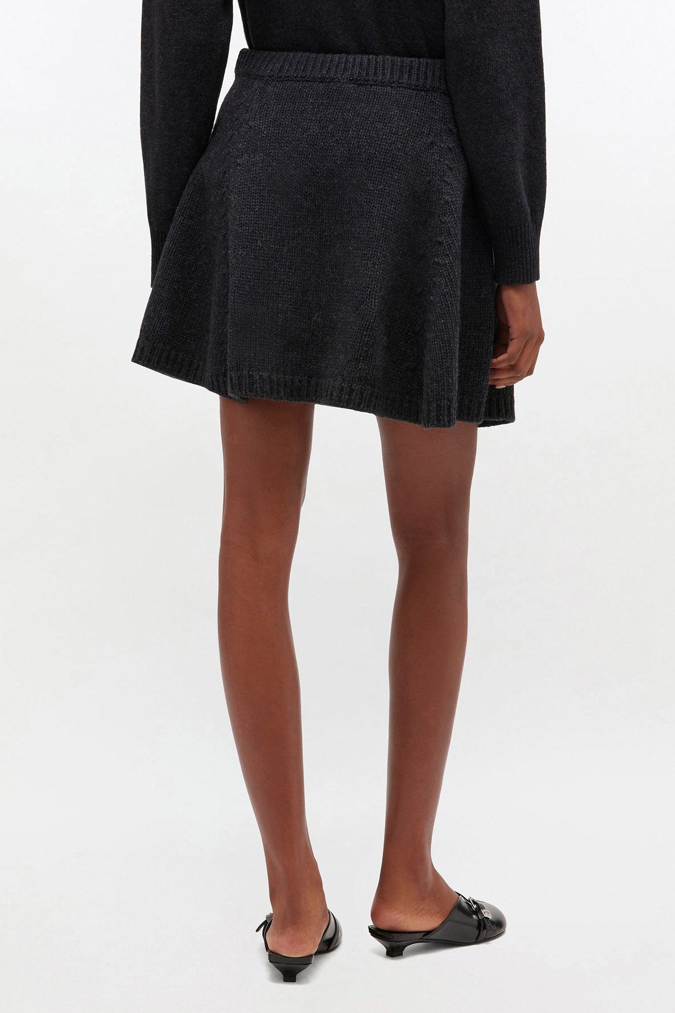 Ganni - Nederdel - Phanthom - Chunky Wool Skirt - K2582