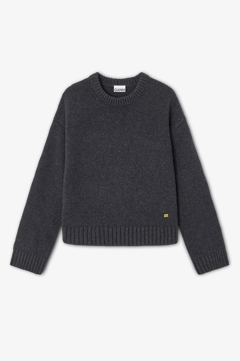 Ganni - Strik - Phantom - Chunky Wool Mix - K2610