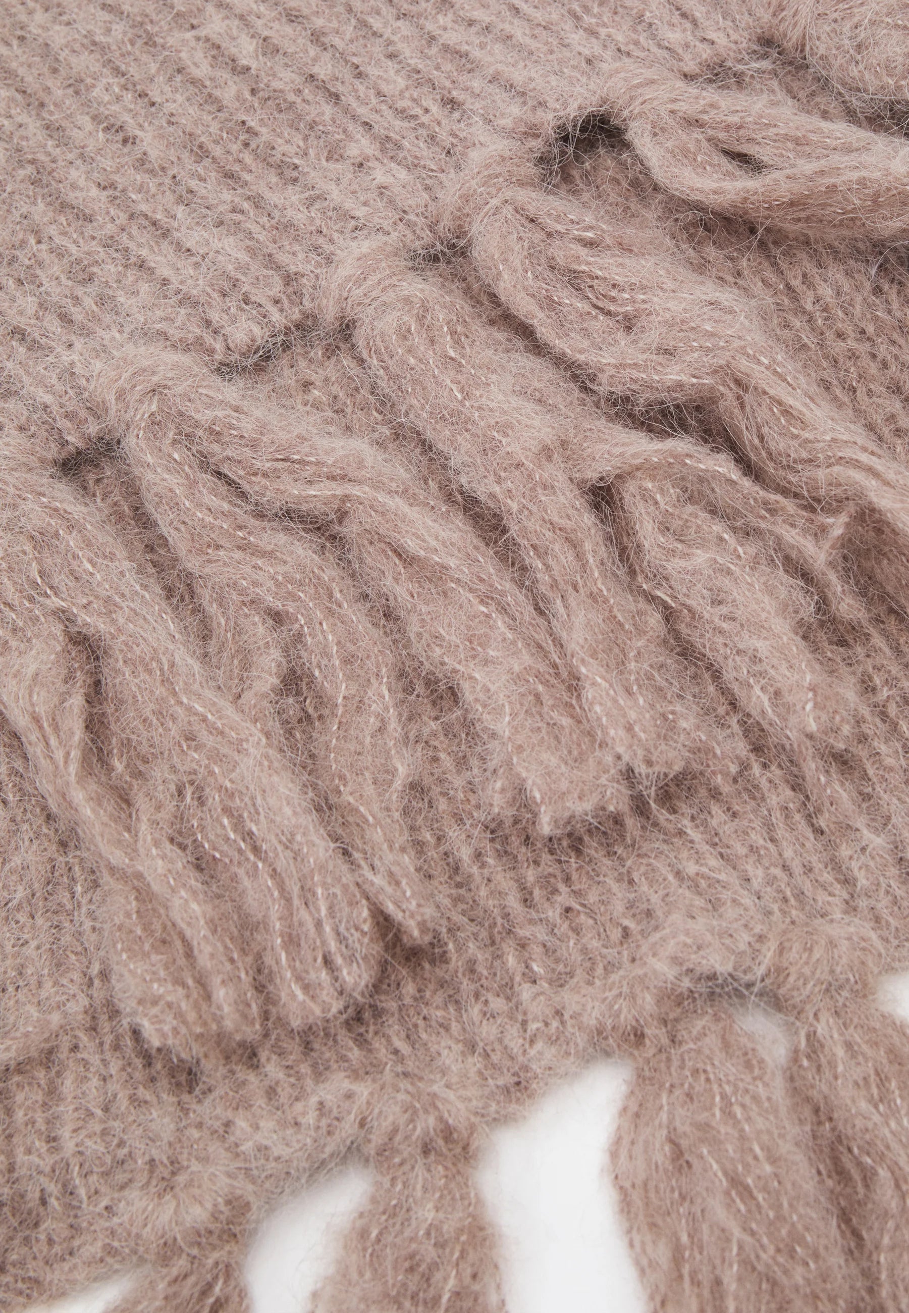 Karl lagerfeld - Halstørklæde - Sand - ESSENTIAL KNIT SCARF - Stilkompagniet.dk