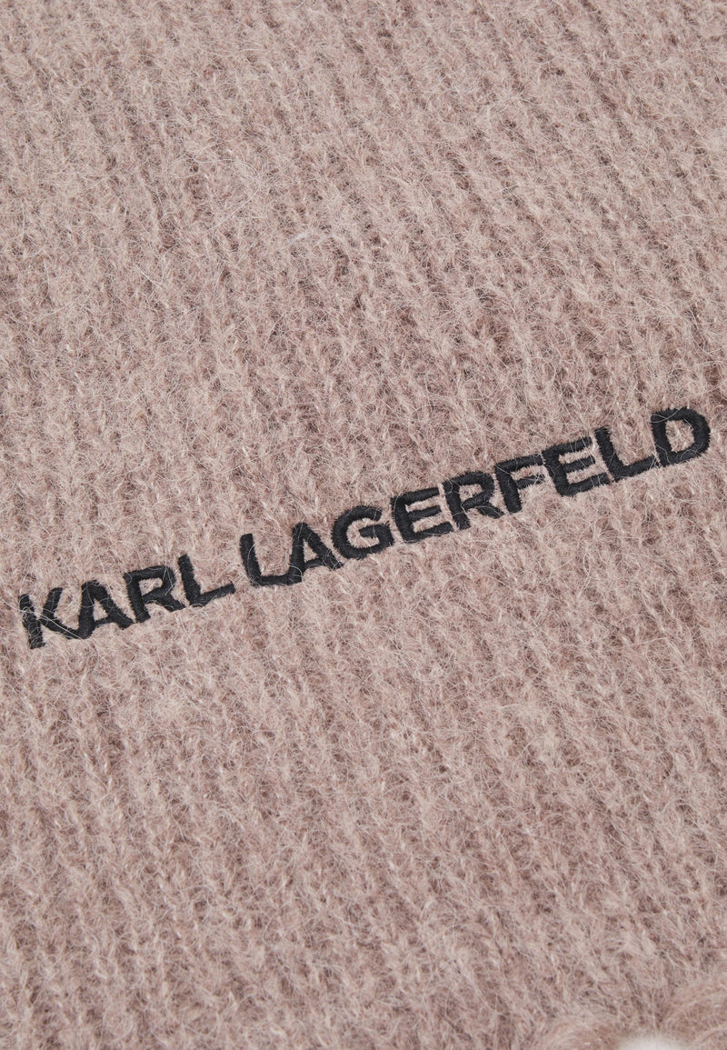 Karl lagerfeld - Halstørklæde - Sand - ESSENTIAL KNIT SCARF