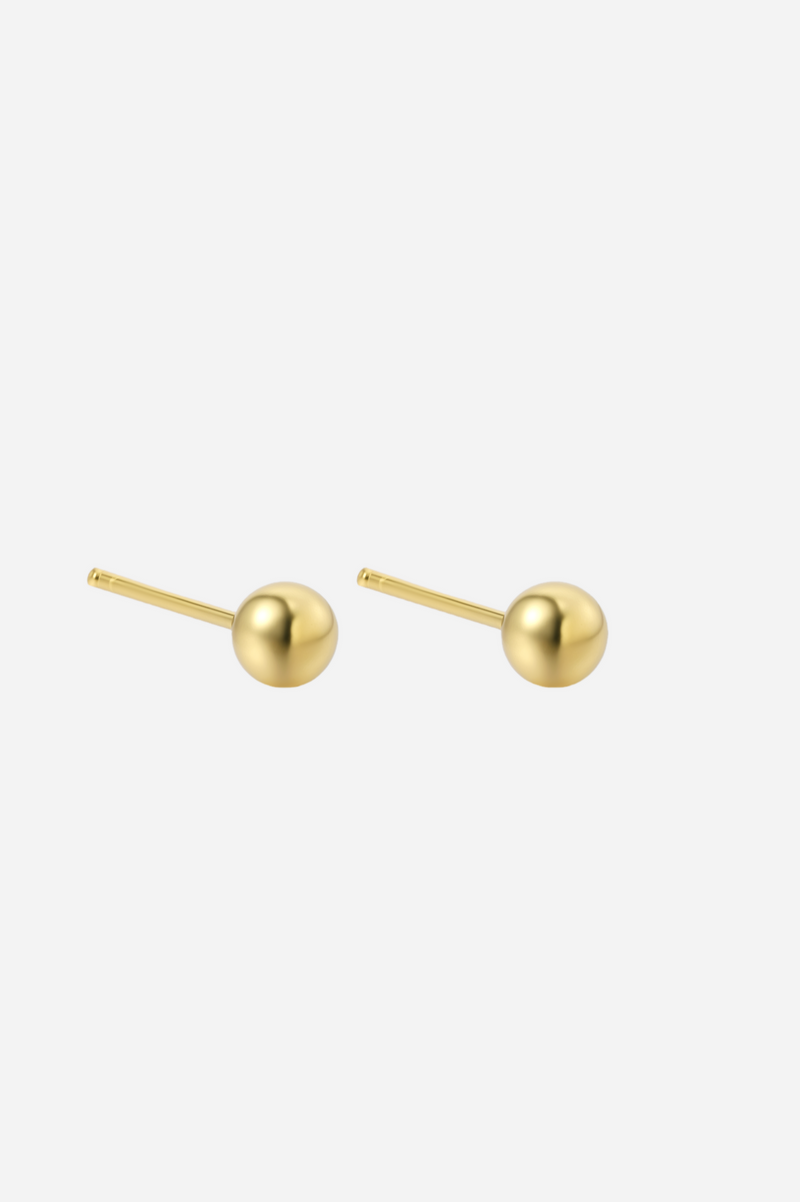 Andcopenhagen Jewelry - Øreringe studs - 18 karat guldbelagt 925 sterlingsølv - Lille rock