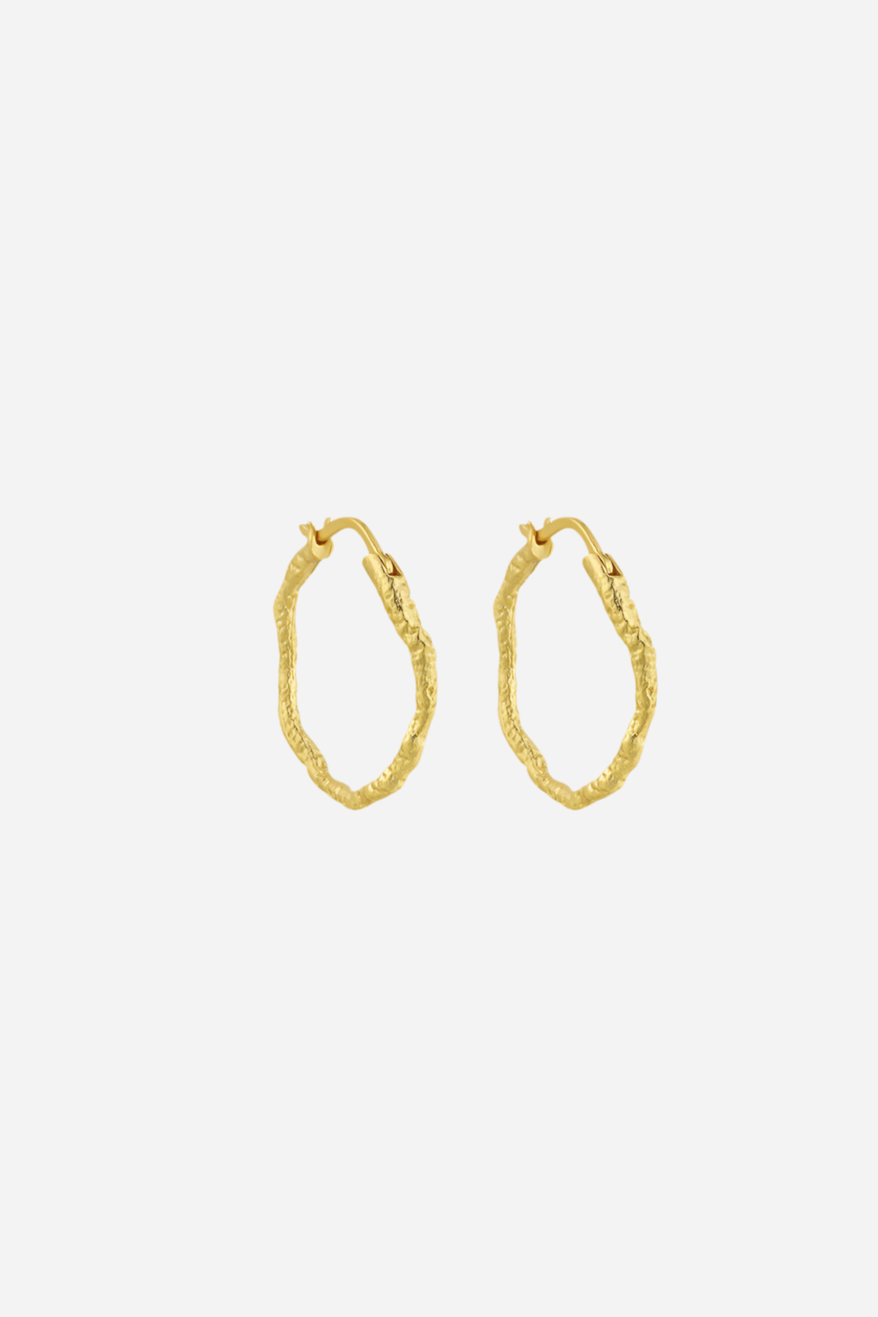 Andcopenhagen - Øreringe hoops - 18 karat guldbelagt 925 sterlingsølv- Sicca small Gold