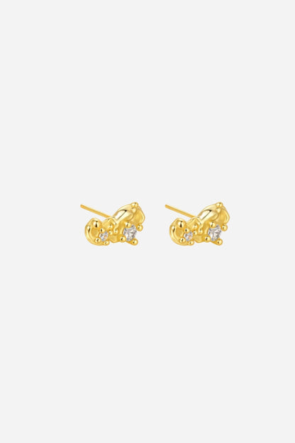 Andcopenhagen Jewelry - Øreringe studs - 18 karat Guldbelagt 925 Sterlingsølv - Amelie