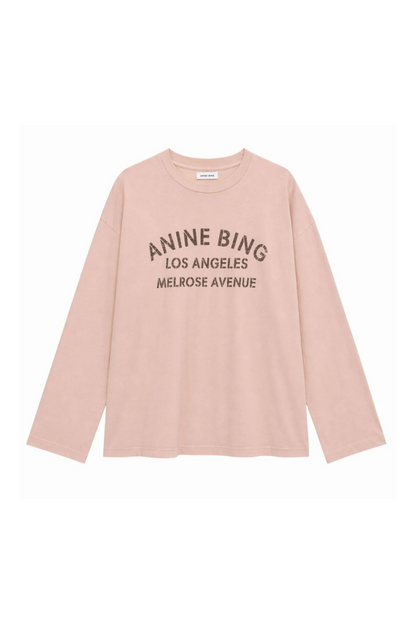 Anine Bing - Bluse - Washed Blushed - Ivan Melrose Stencil