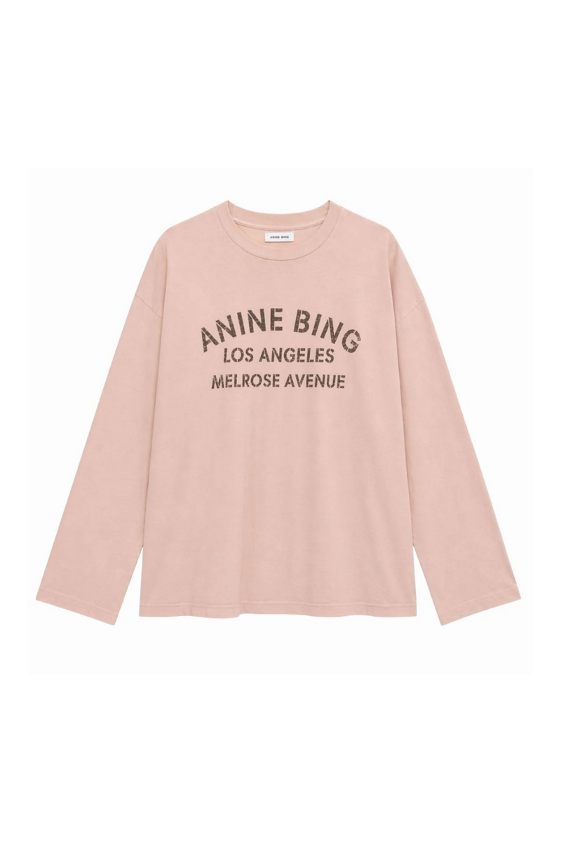 Anine Bing - Bluse - Washed Blushed - Ivan Melrose Stencil