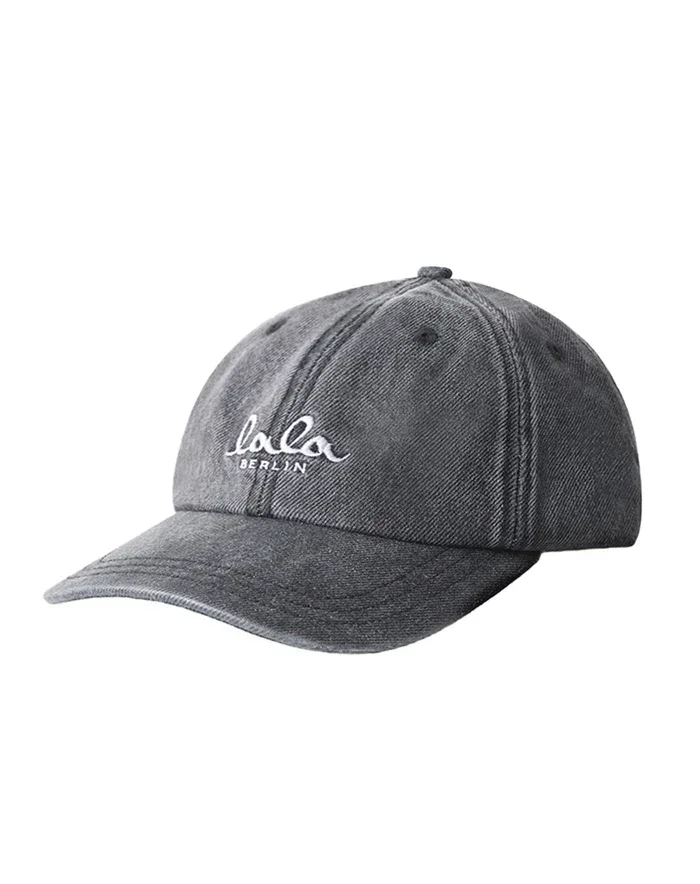 Lala Berlin - Cap - Denim washed black - Carlo - Stilkompagniet.dk