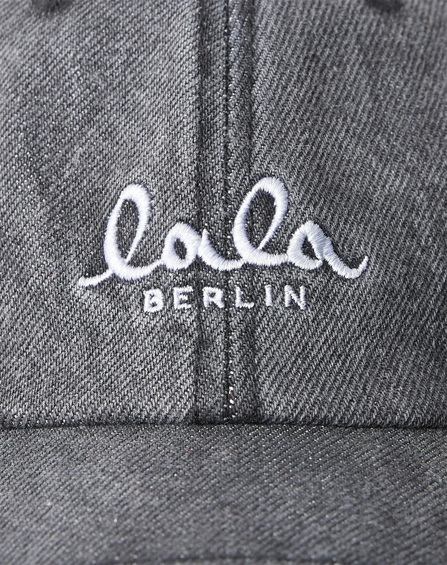 Lala Berlin - Cap - Denim washed black - Carlo - Stilkompagniet.dk