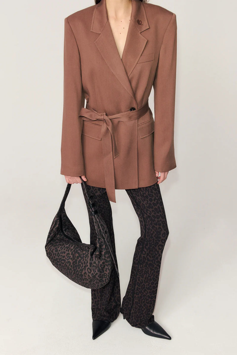 Lala Berlin - Skuldertaske - Chocolate Brown Leo - Gili sss
