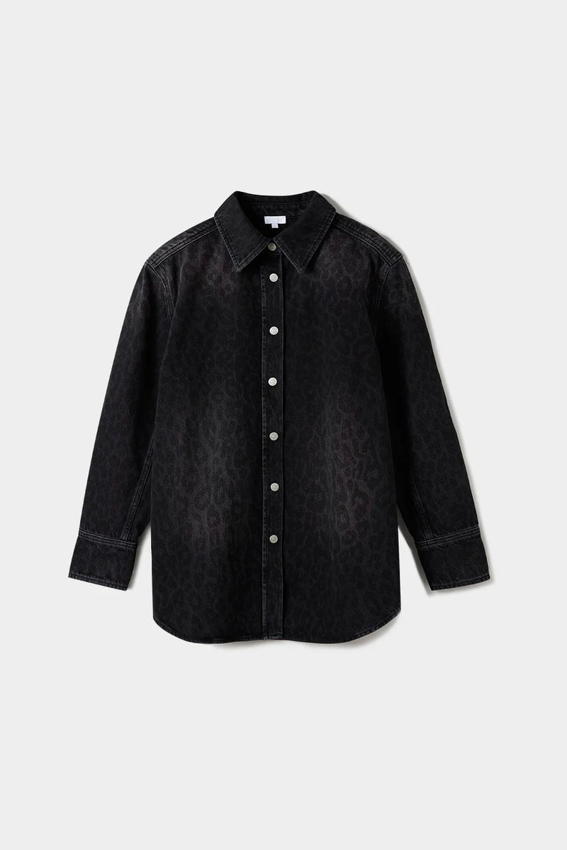 Lala Berlin - Denimskjorte - Leo Washed Black - Lala Overshirt 1