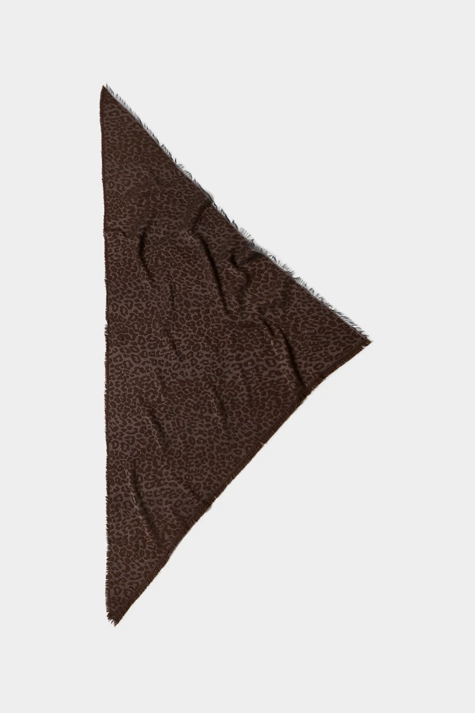 Lala Berlin - Uld Halstørklæde - Leo Jaquard Taupe Brown - Triangle 3