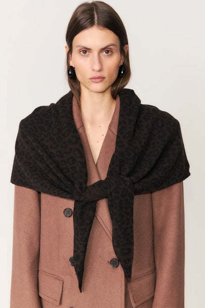 Lala Berlin - Cashmere Tørklæde - Caffee - Triangle Leo M