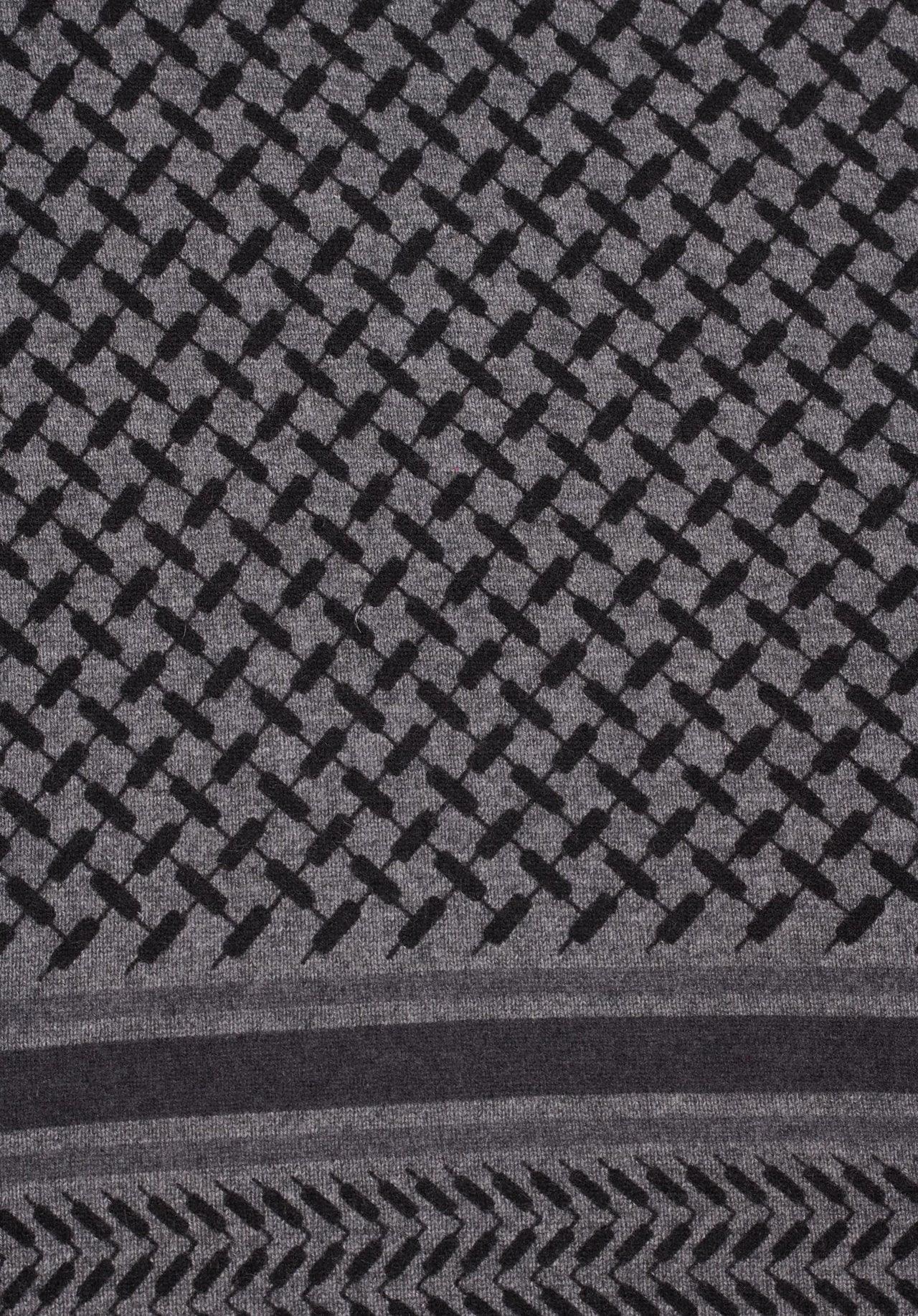 Lala Berlin - Cashmere tørklæde - Lubecca Dark Grey Melange - Trinity Classic M - sss - Stilkompagniet.dk