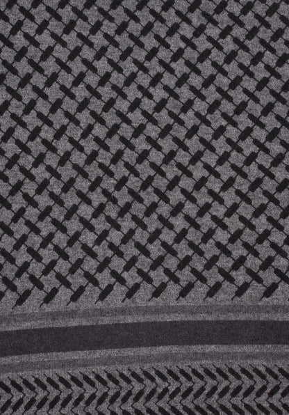 Lala Berlin - Cashmere tørklæde - Lubecca Dark Grey Melange - Trinity Classic M - sss - Stilkompagniet.dk