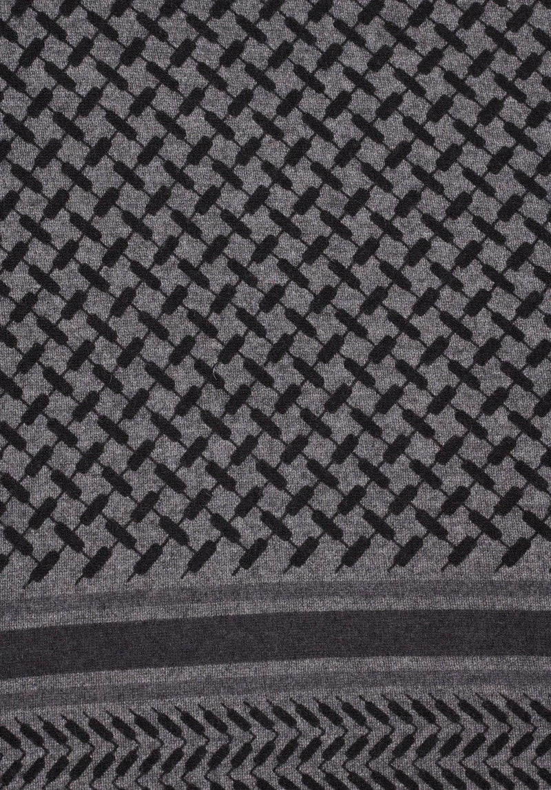 Lala Berlin - Cashmere tørklæde - Lubecca Dark Grey Melange - Trinity Classic M - sss - Stilkompagniet.dk