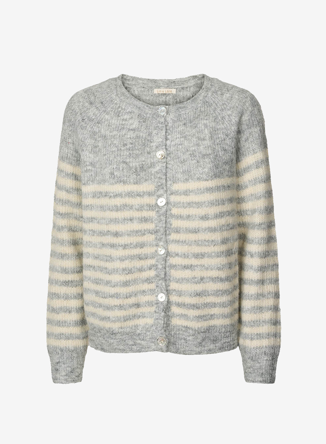 Lili Cardigan Stribet Grå