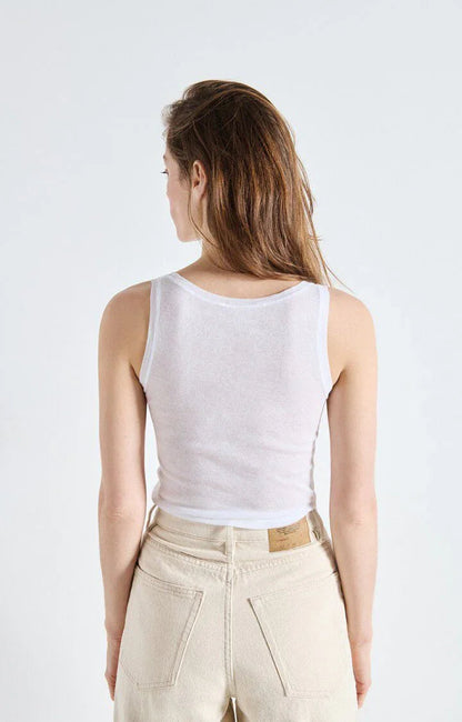 American Vintage - Tank top - Blanc - Massachusetts